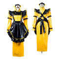 yellow thin pvc dress G2199