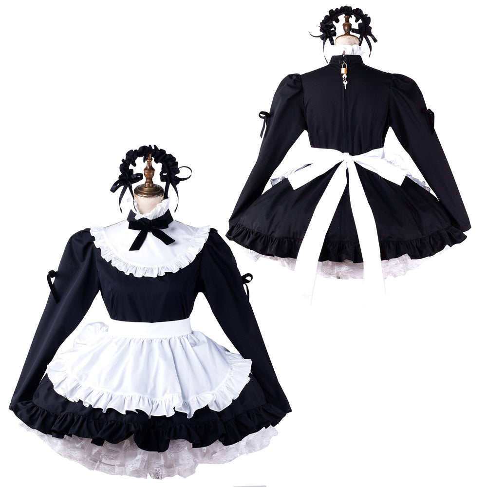 black cotton dress G2203