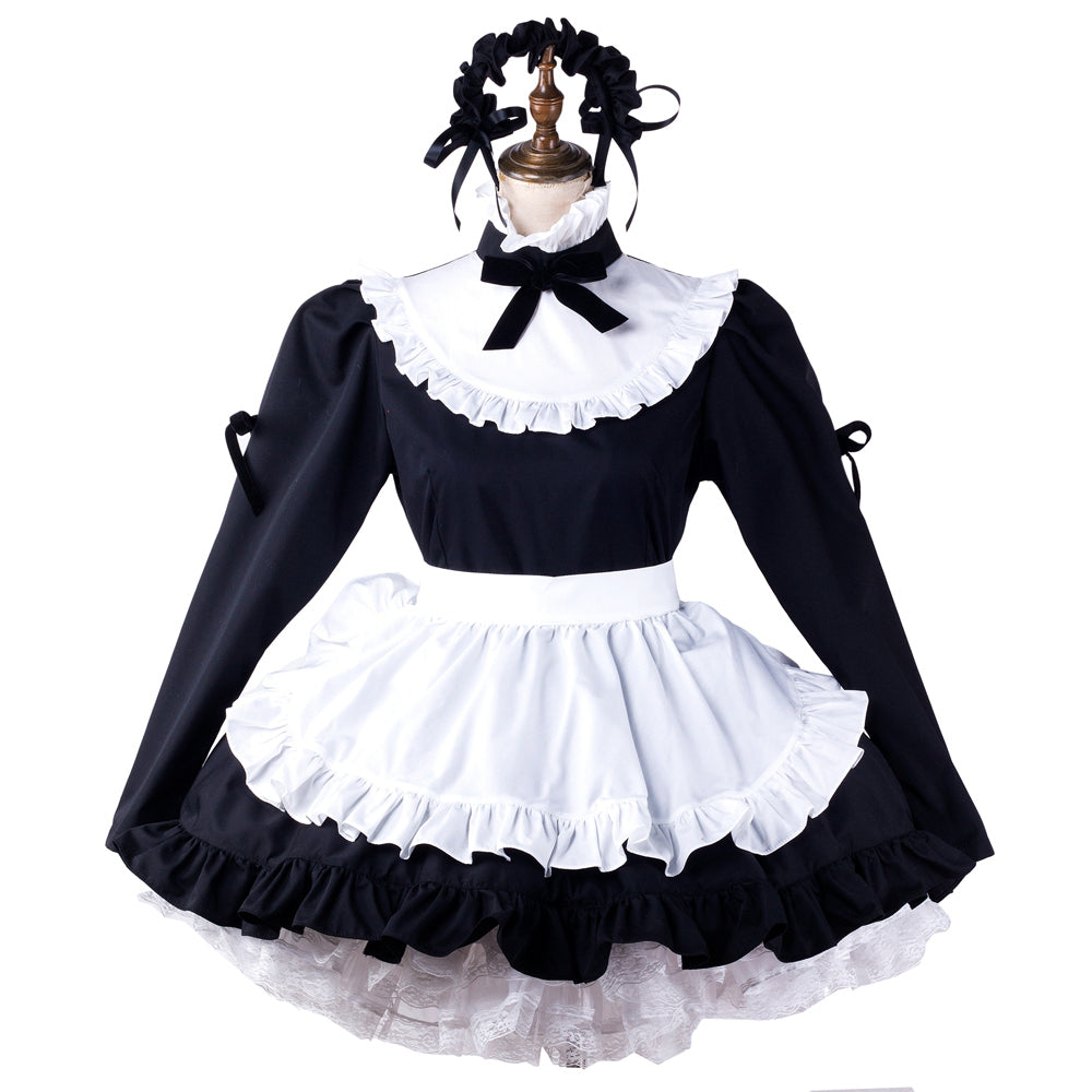 black cotton dress G2203