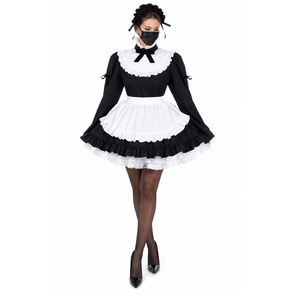 black cotton dress G2203