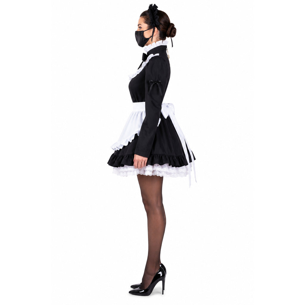 black cotton dress G2203