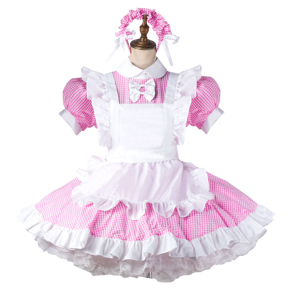pink cotton dress G2207