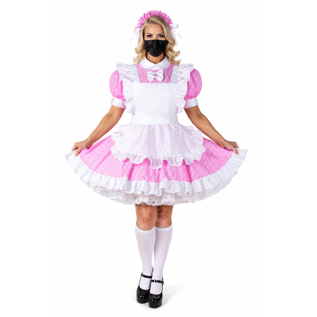 pink cotton dress G2207