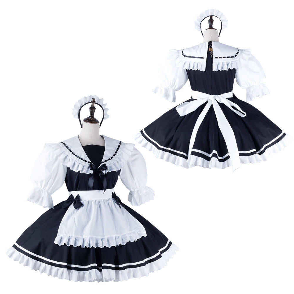 black cotton dress G2214