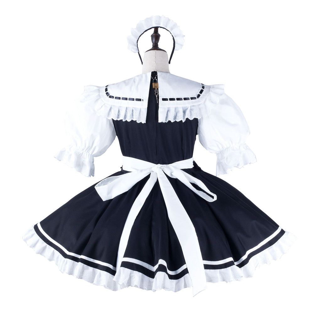 black cotton dress G2214