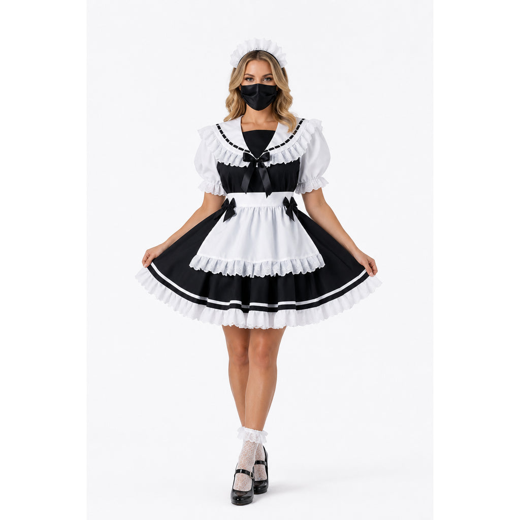 black cotton dress G2214