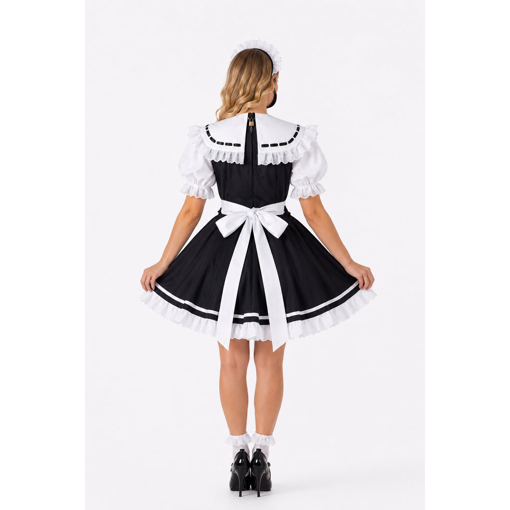black cotton dress G2214