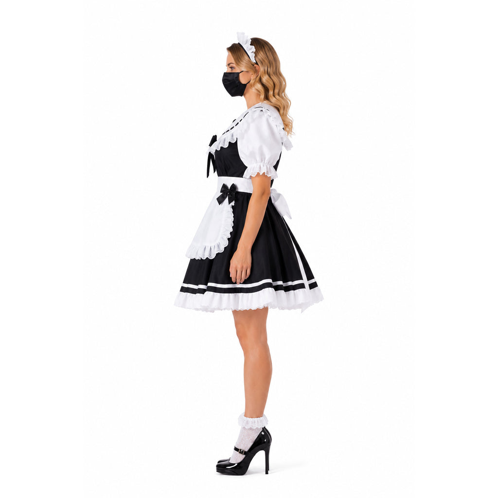 black cotton dress G2214