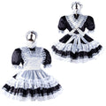 black satin dress G2216