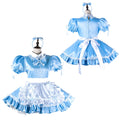 baby blue satin dress G2219