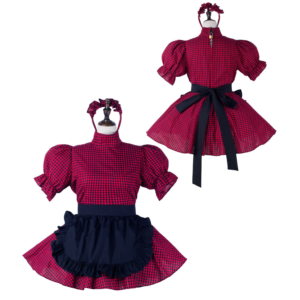 red cotton dress G2233
