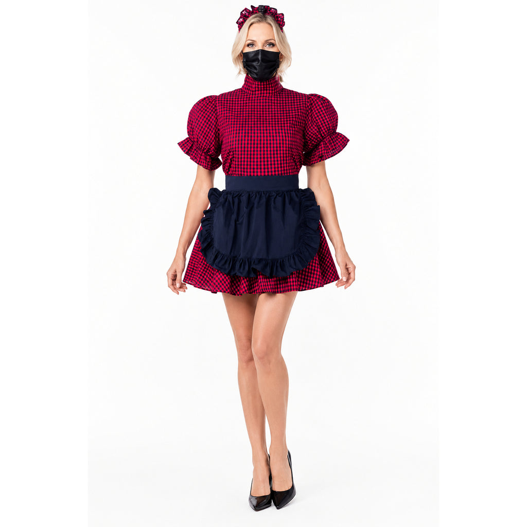 red cotton dress G2233