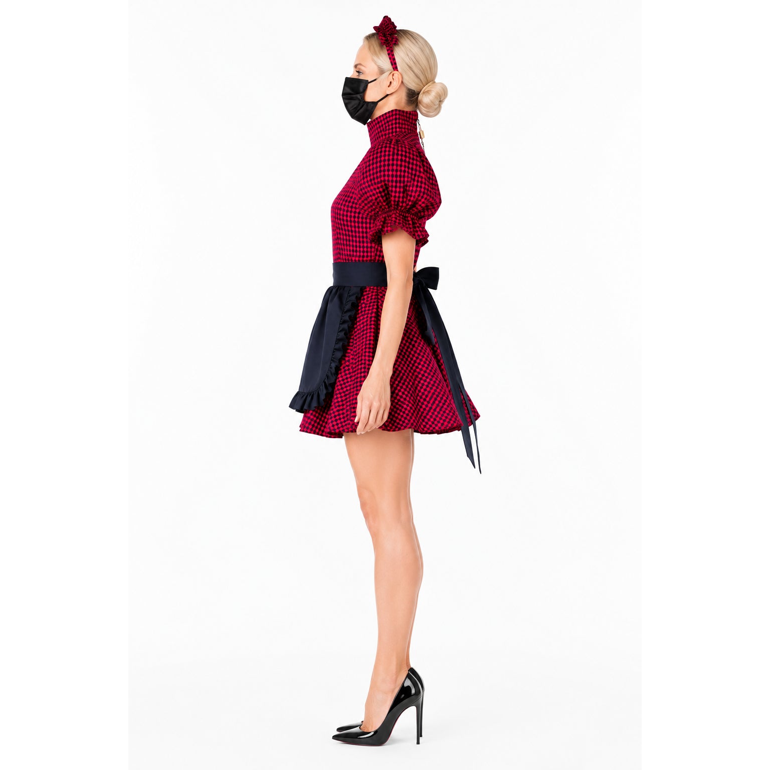 red cotton dress G2233