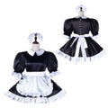 black satin dress G2234