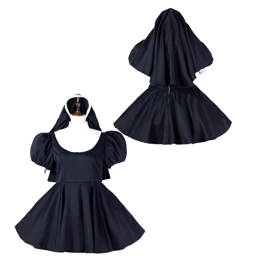 black cotton dress G2236