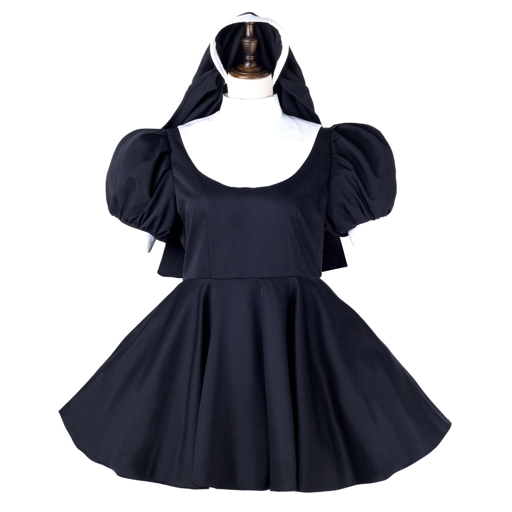 black cotton dress G2236