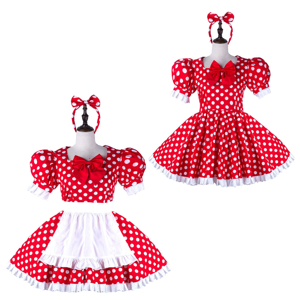 red cotton dress G2239