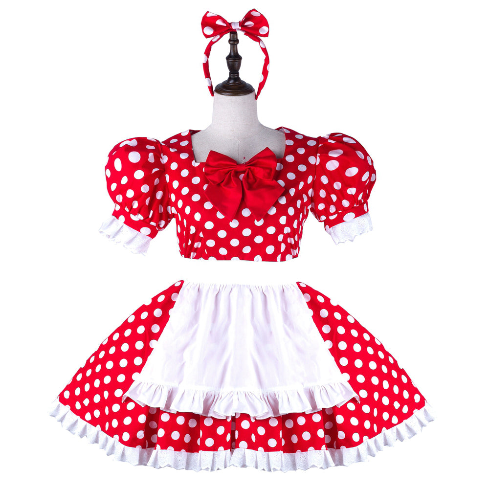 red cotton dress G2239