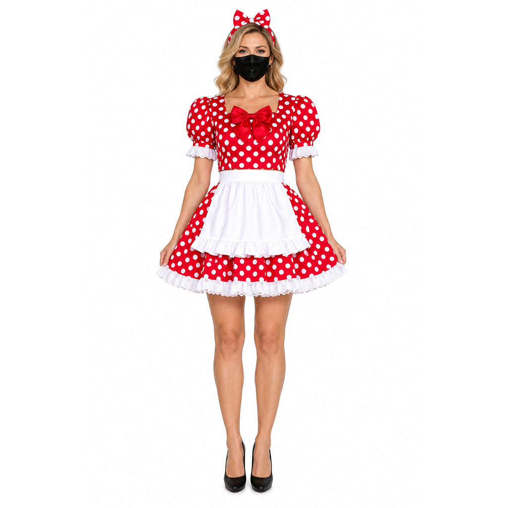 red cotton dress G2239