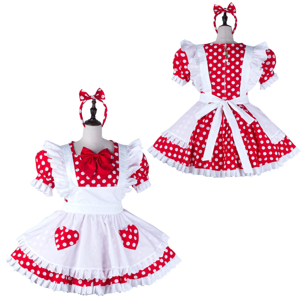 red cotton dress G2240