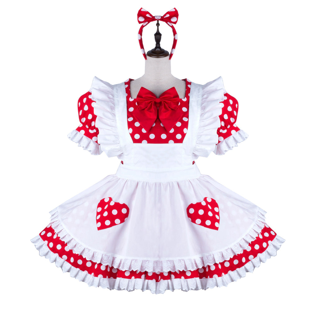 red cotton dress G2240