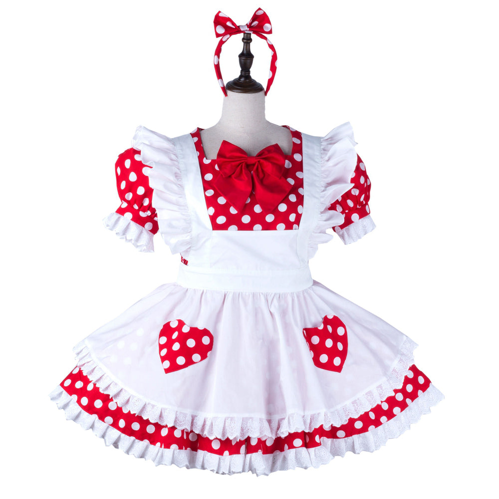 red cotton dress G2240