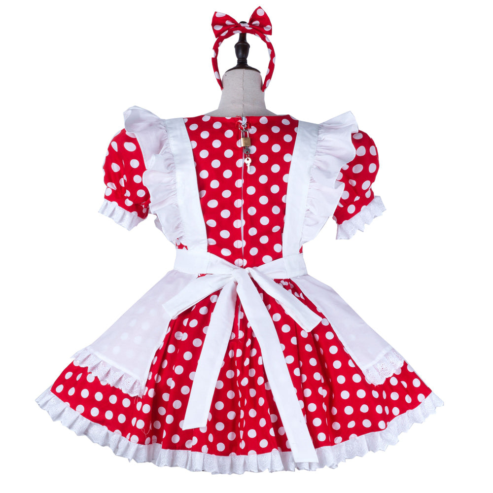red cotton dress G2240