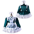 Dark green satin dress G2241