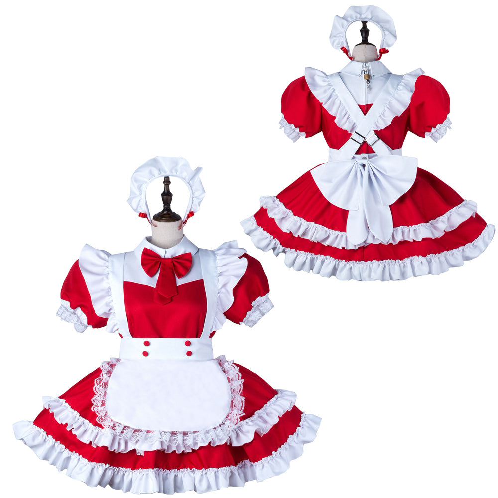red cotton dress G2248
