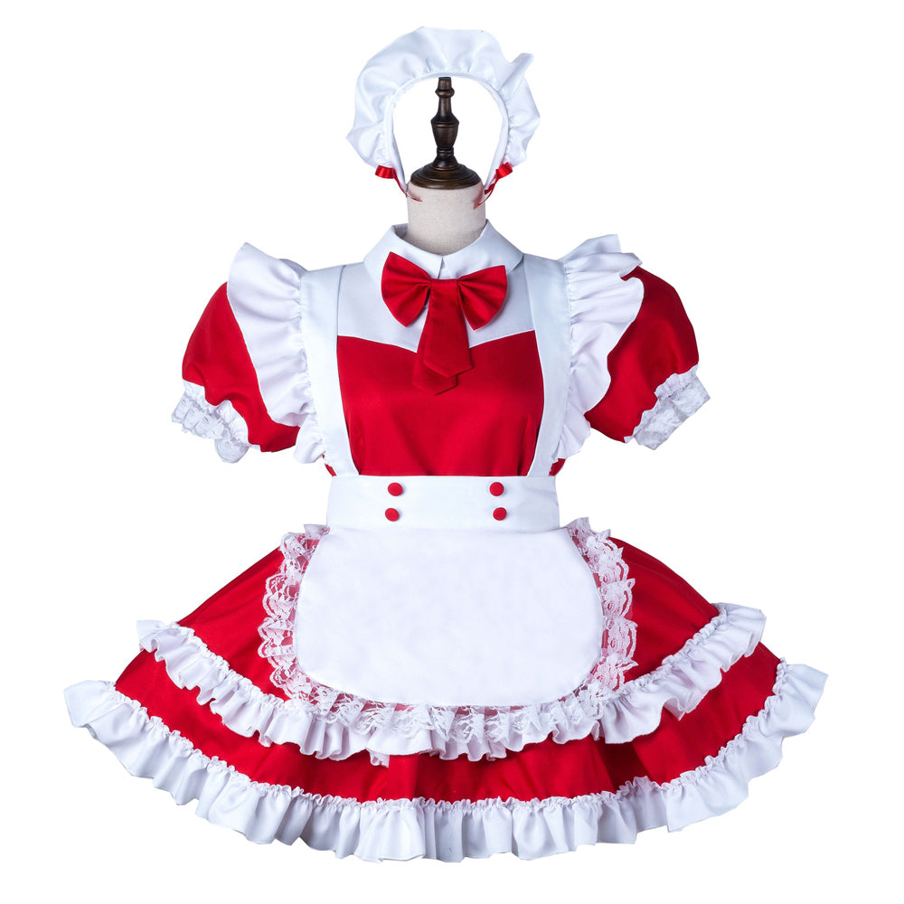 red cotton dress G2248