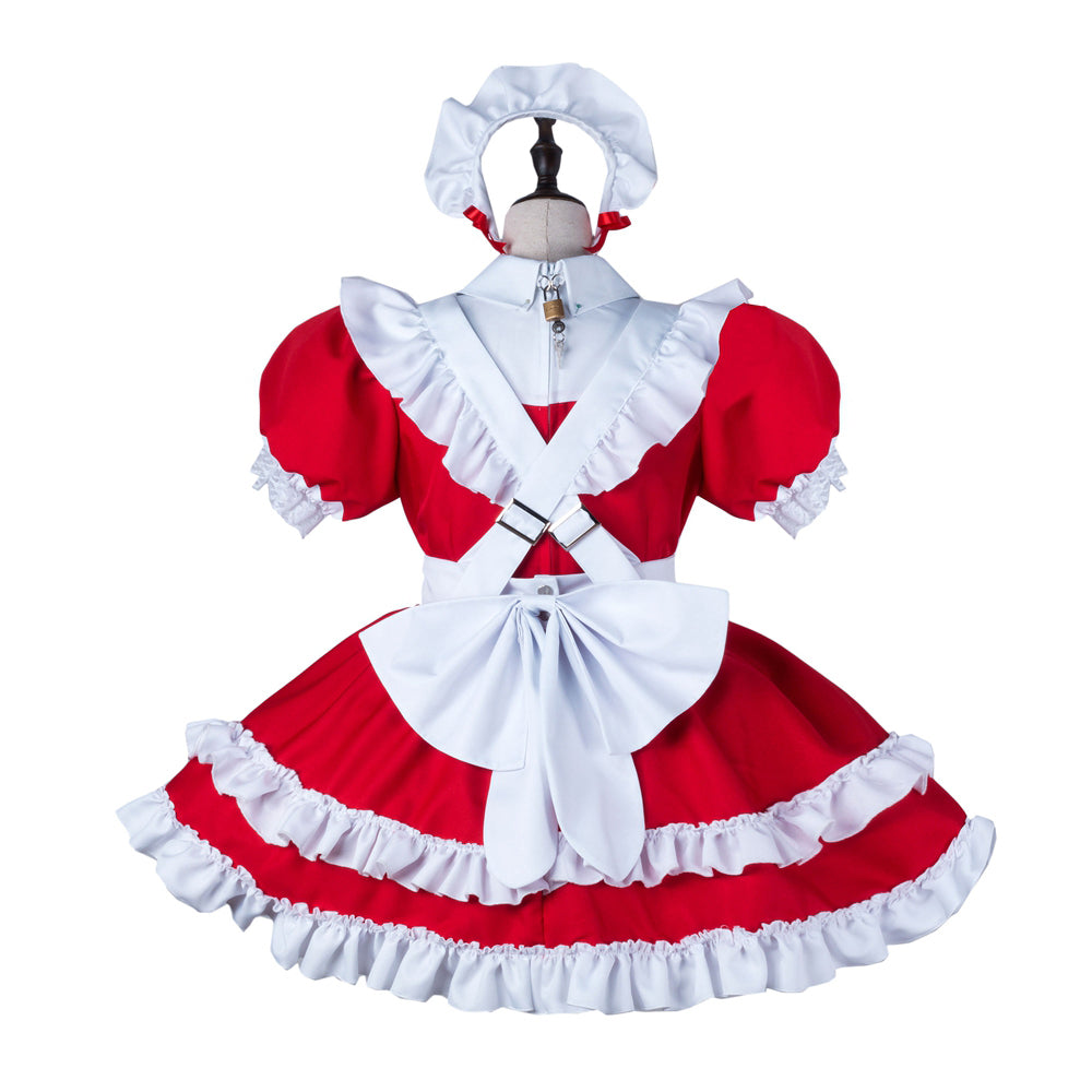 red cotton dress G2248