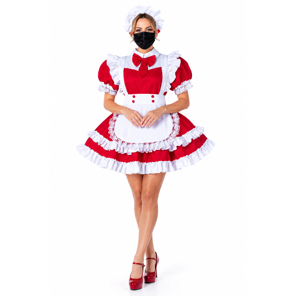 red cotton dress G2248