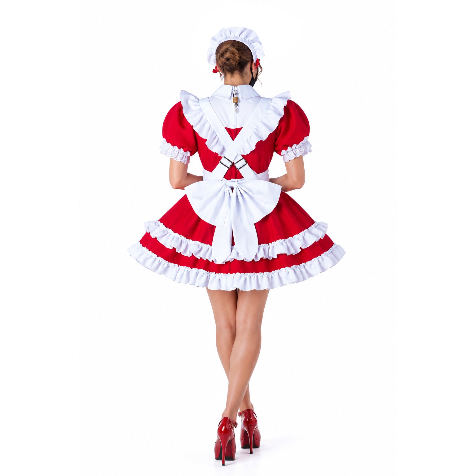 red cotton dress G2248
