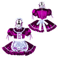 Purple satin dress G2251