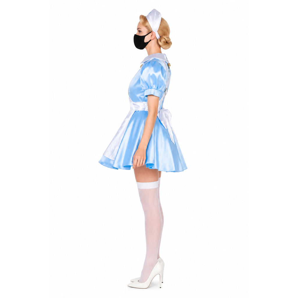 baby blue satin dress G2253