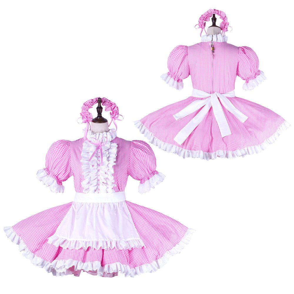 pink cotton dress g2258