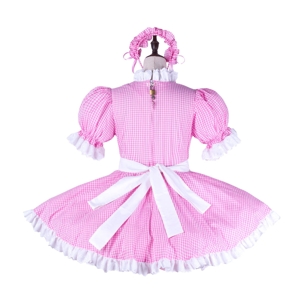 pink cotton dress g2258