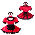red satin dress G2260