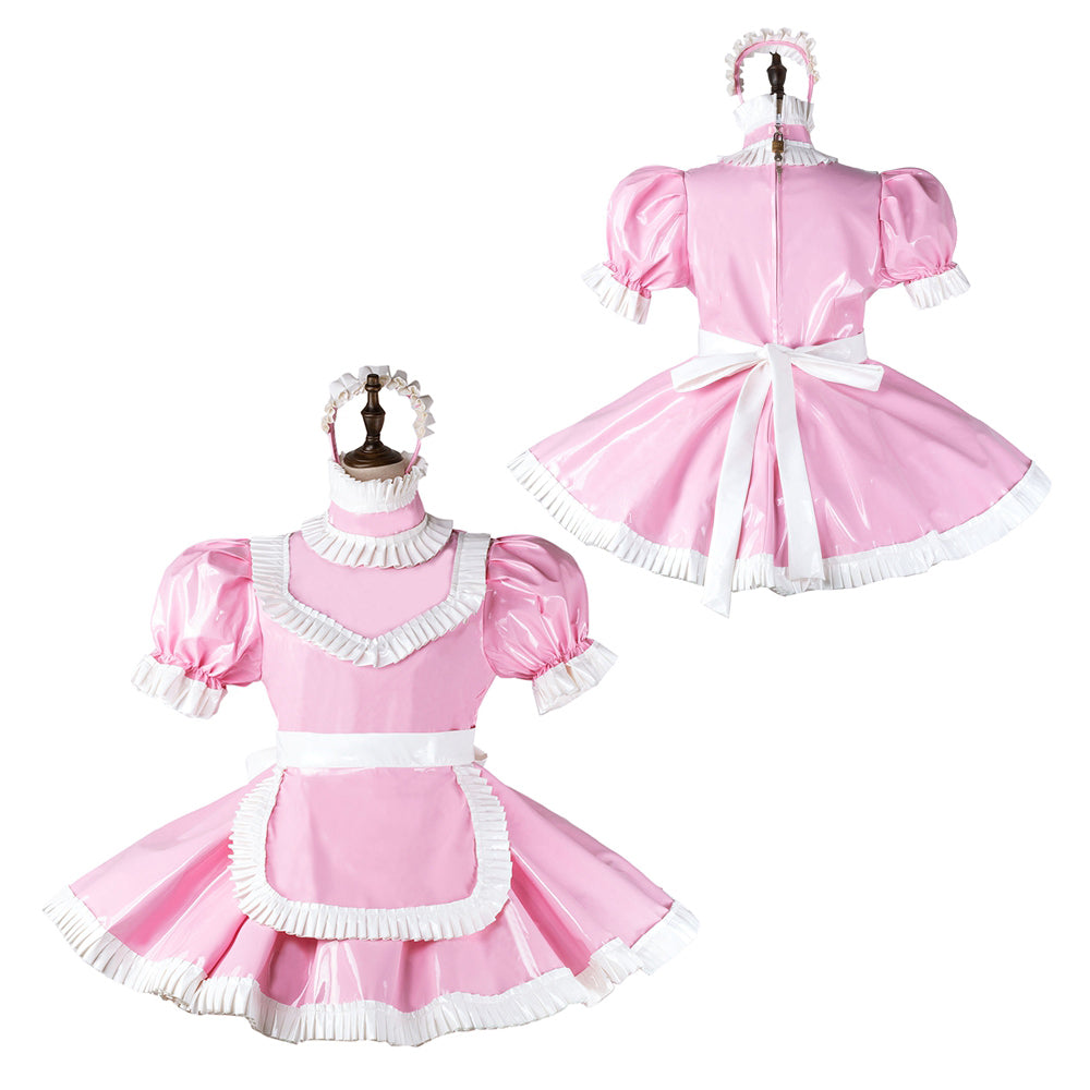 pink heavy pvc dress G2261