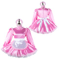 pink satin dress G2272