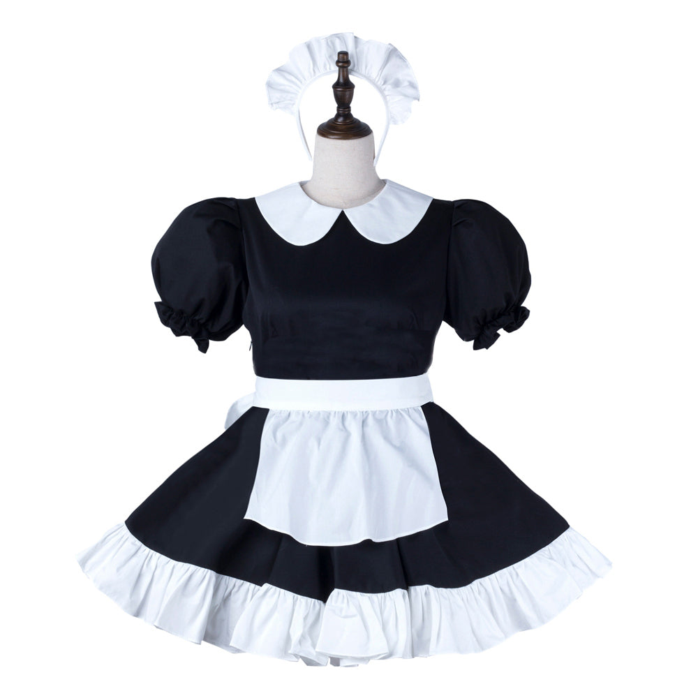 black cotton dress G2273