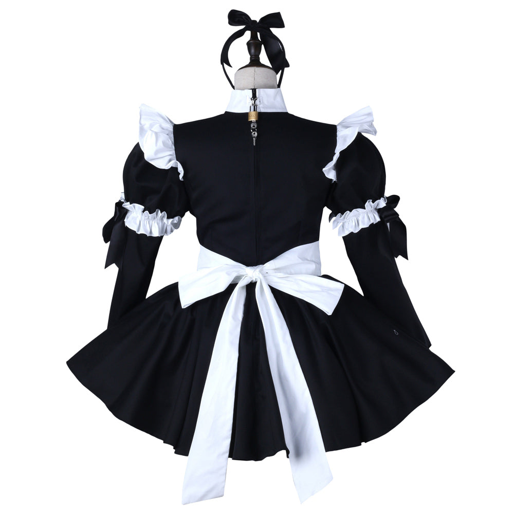 black cotton dress G2275