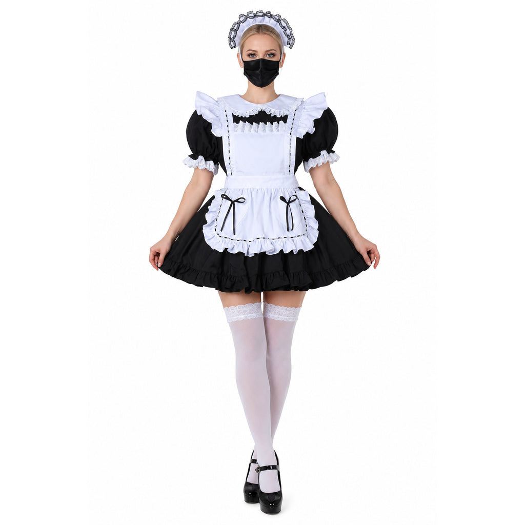 black cotton dress G2276
