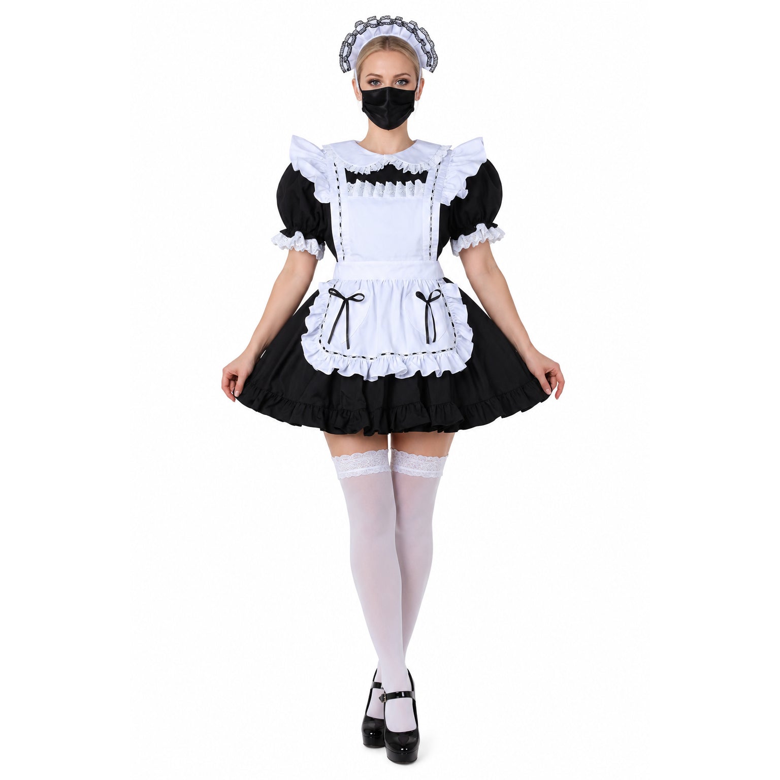 black cotton dress G2276