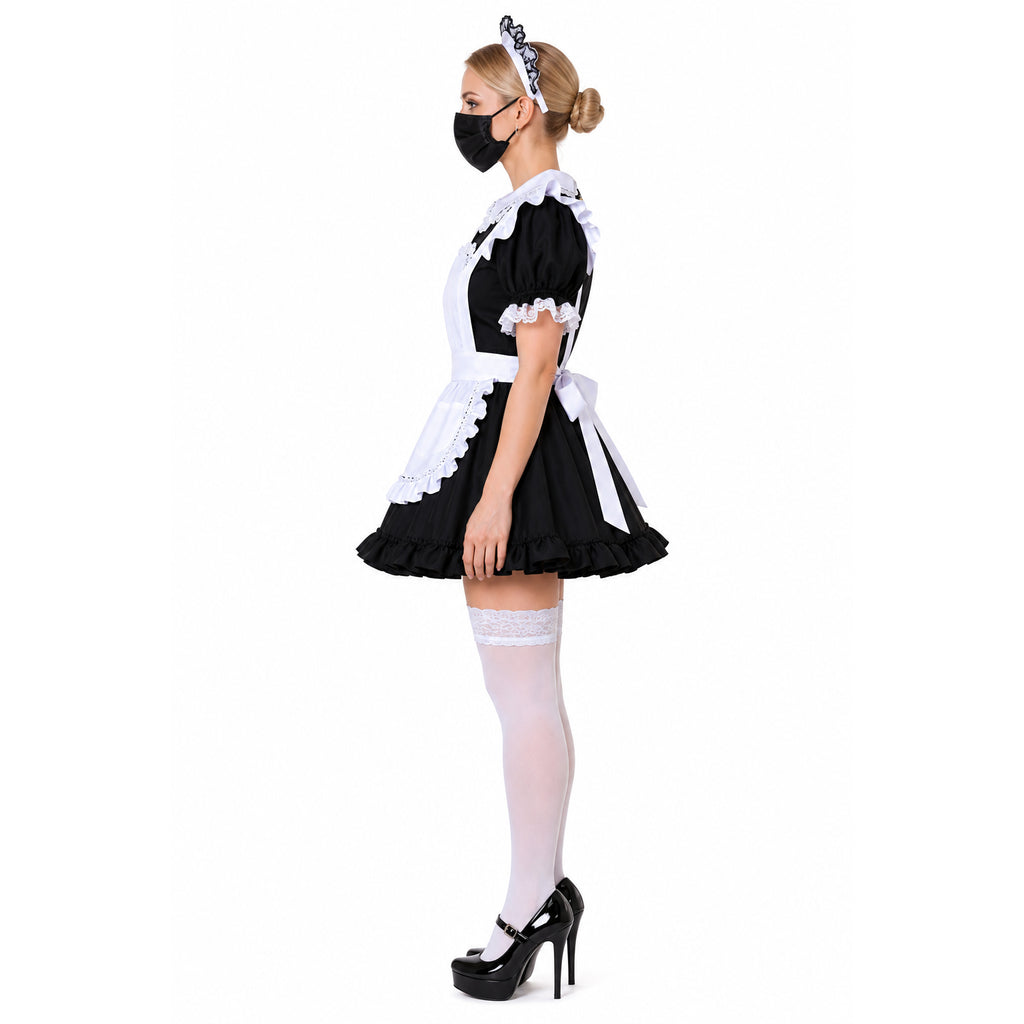 black cotton dress G2276