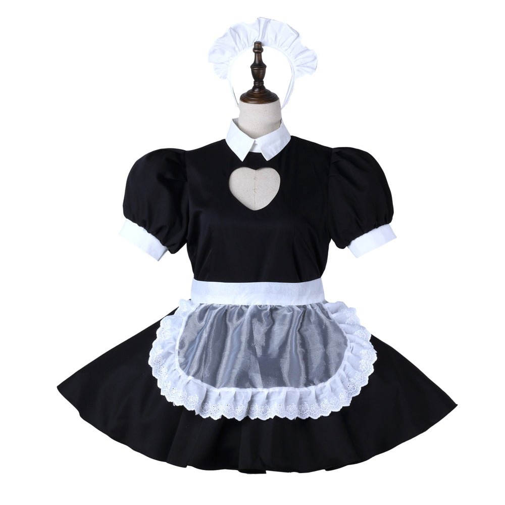black cotton dress G2277