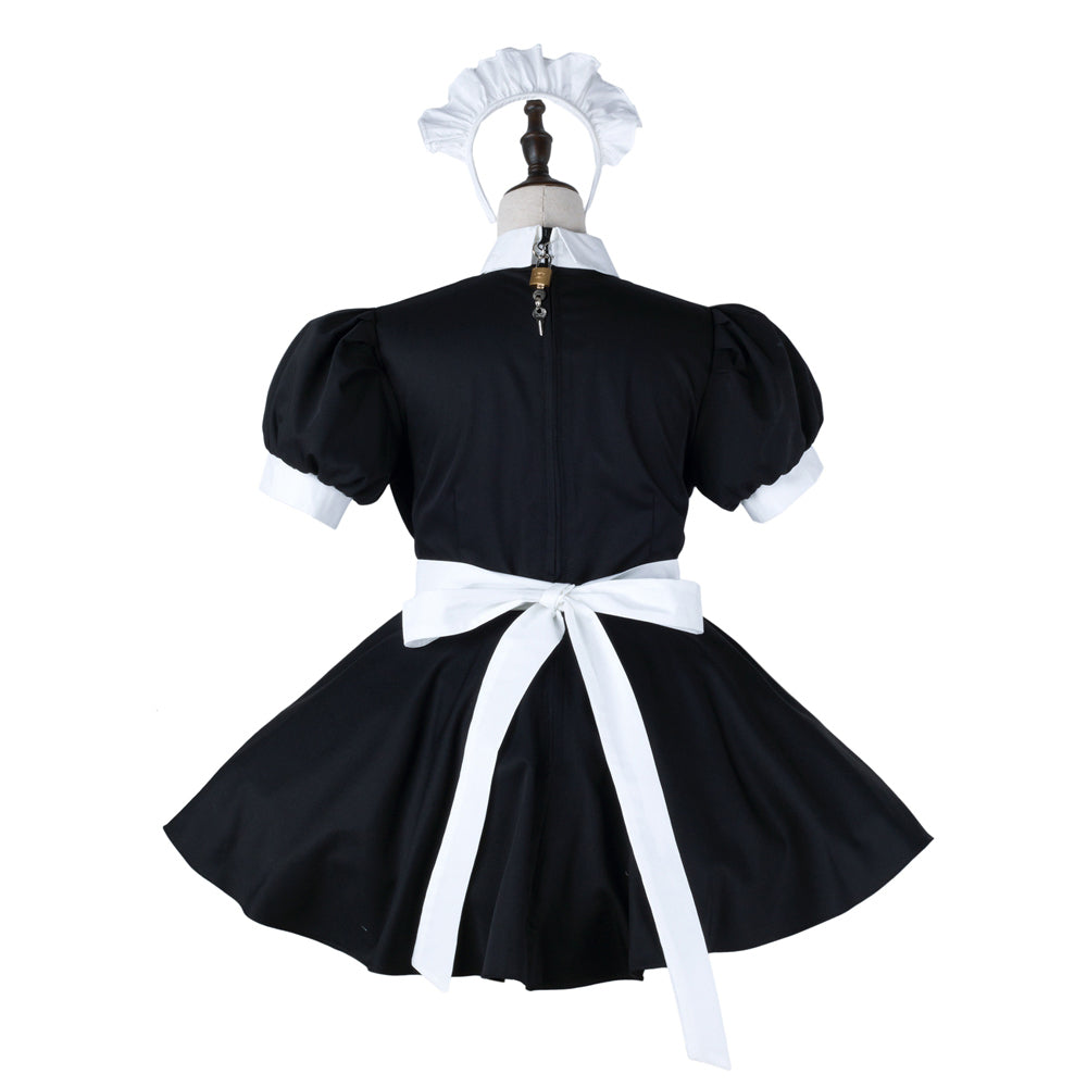black cotton dress G2277