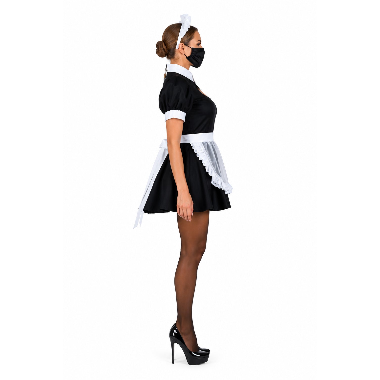 black cotton dress G2277