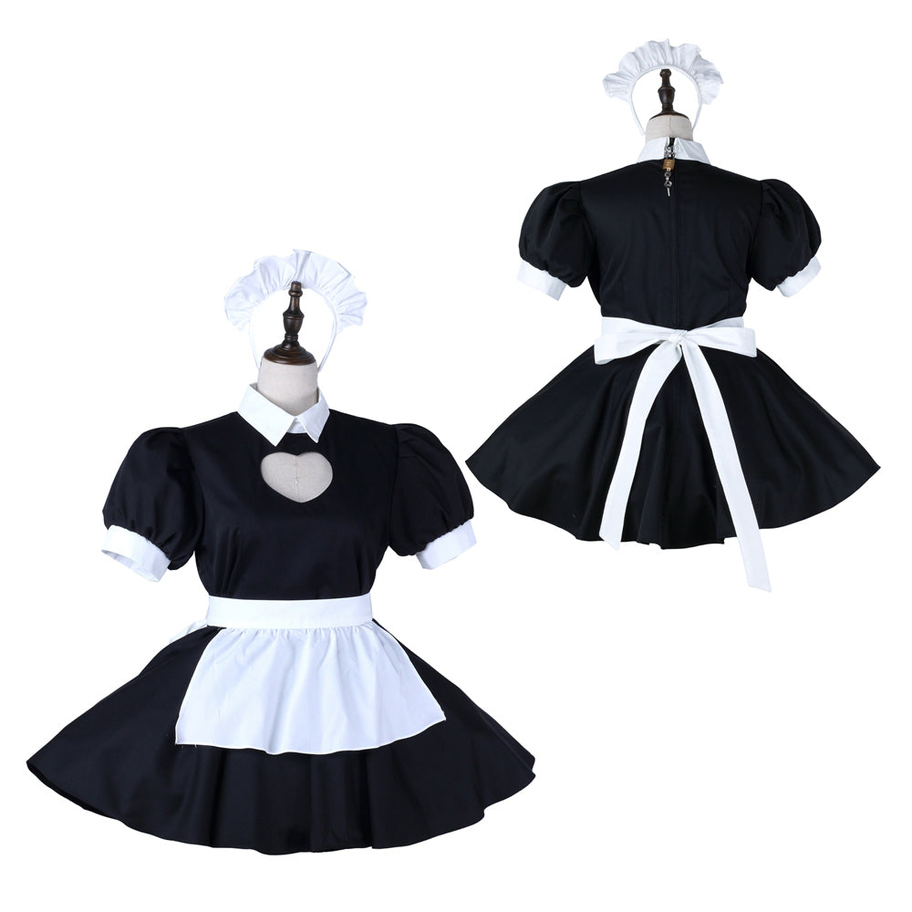 black cotton dress G2278