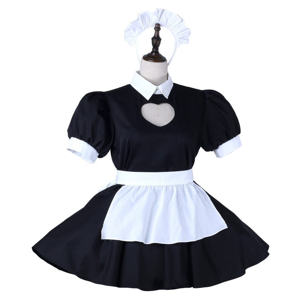 black cotton dress G2278